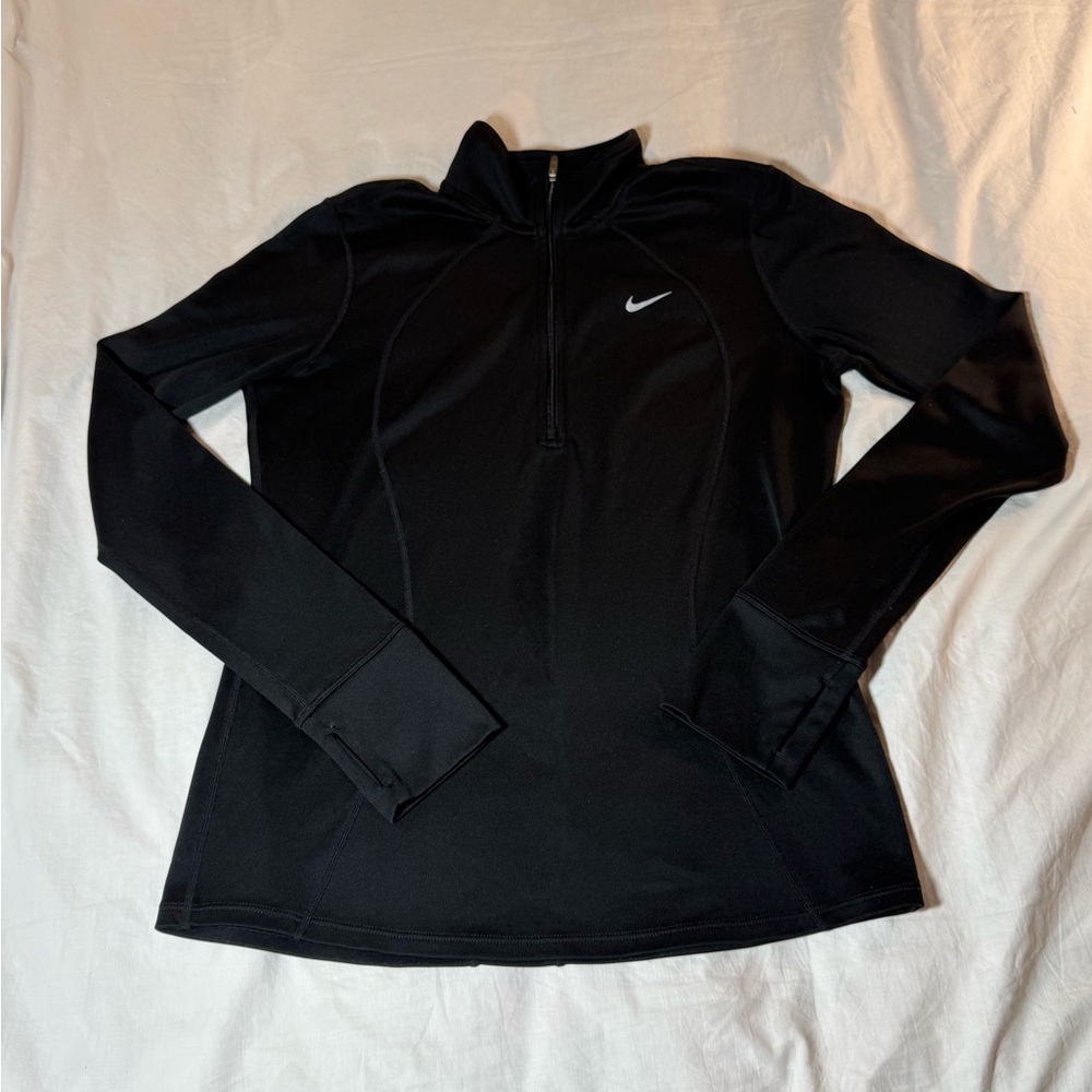Nike Black Dri-FIT Running 1/4 Zip Pullover Jacket
